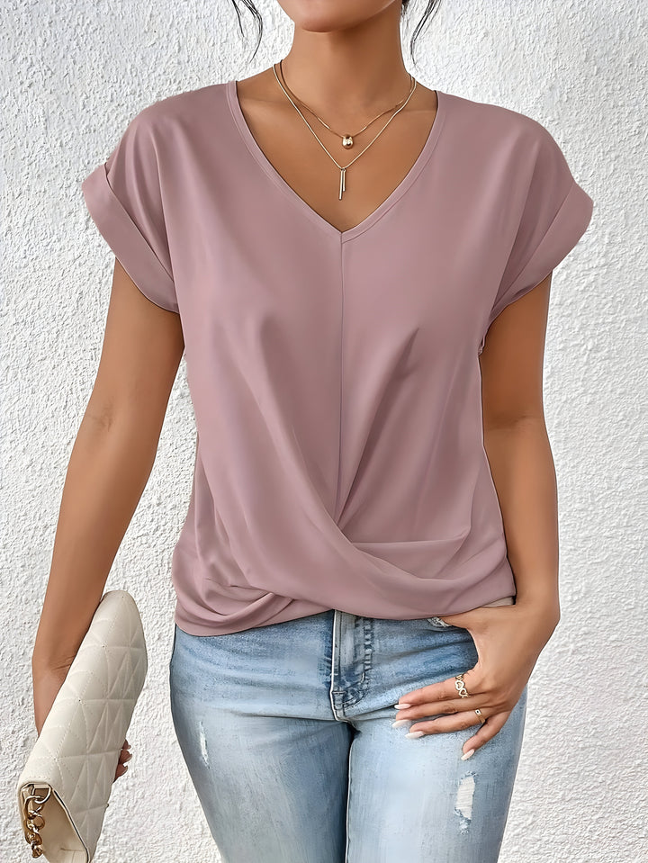 GIA – TWIST FRONT V-NECK TOP