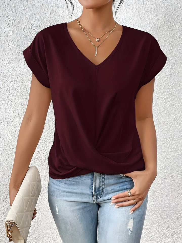 GIA – TWIST FRONT V-NECK TOP