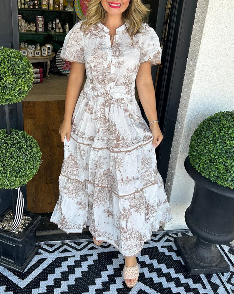 RENIRA – TOILE MAXI DRESS