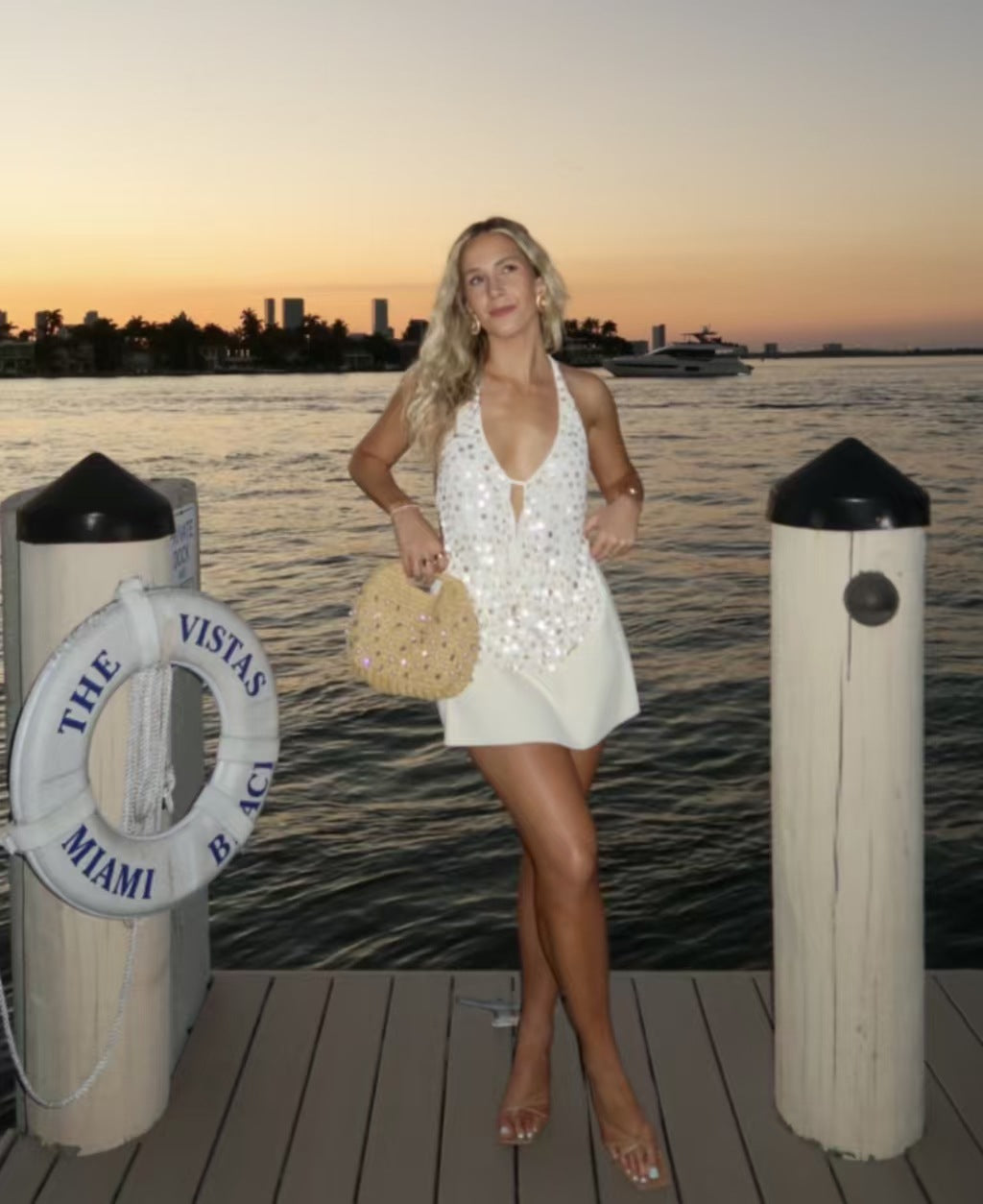 Armilyn - Sequin Halter Top