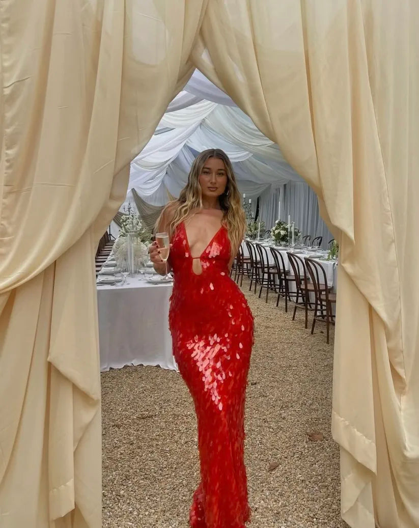 Aseel - Sequin Maxi Dress