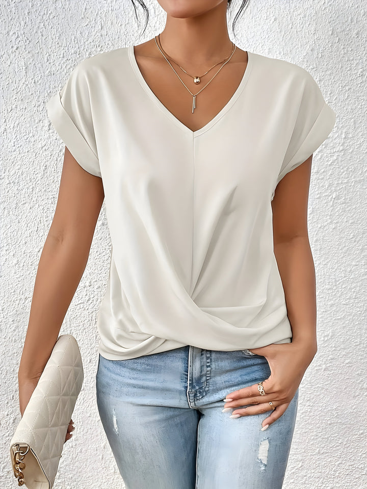 GIA – TWIST FRONT V-NECK TOP