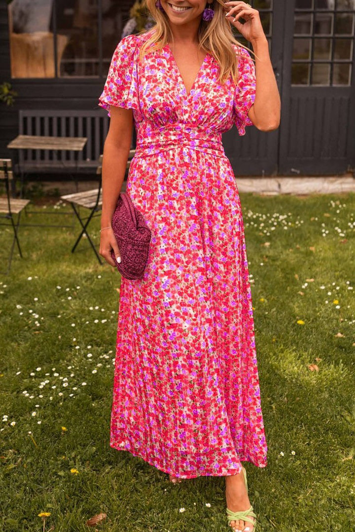 TAHLIRA – ELEGANT V-NECK MAXI DRESS