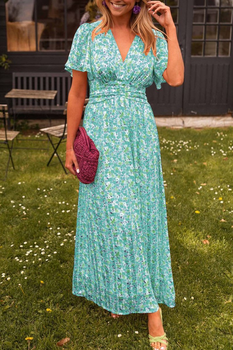 TAHLIRA – ELEGANT V-NECK MAXI DRESS