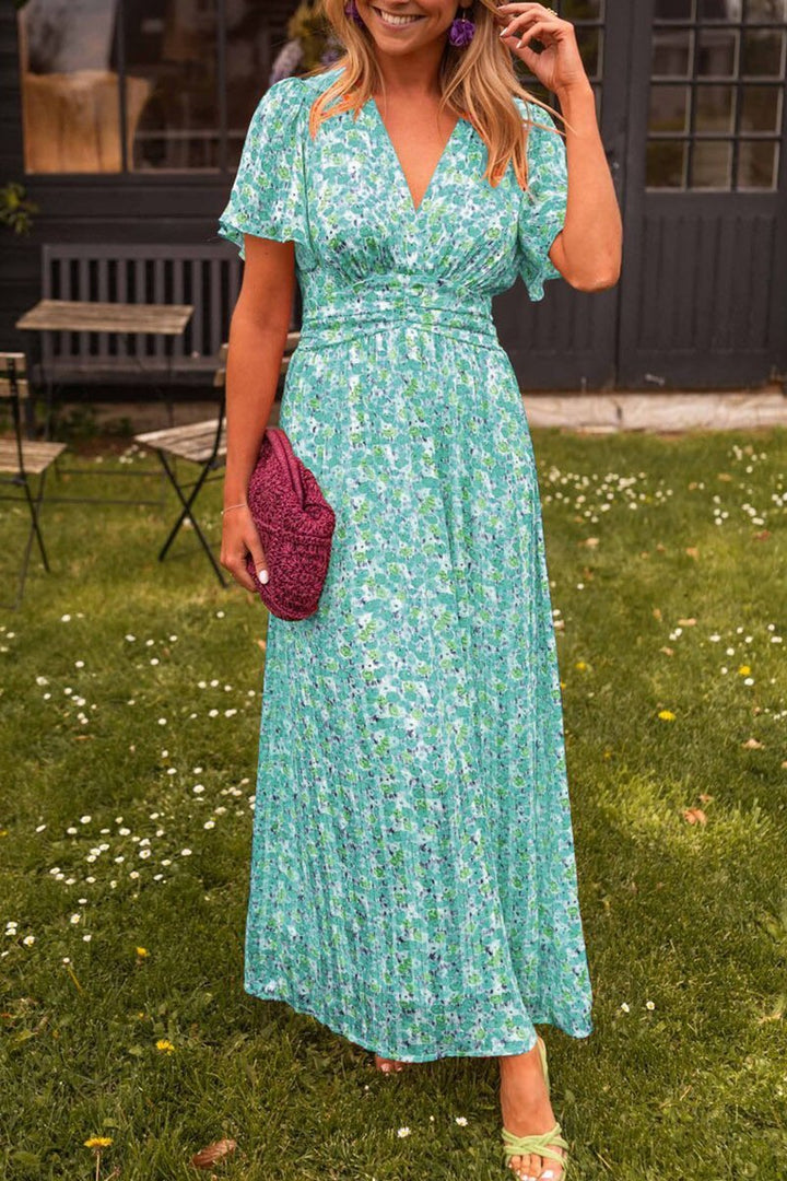 TAHLIRA – ELEGANT V-NECK MAXI DRESS