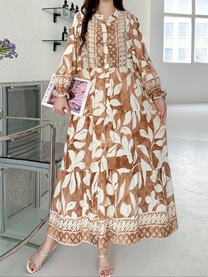 MIREYA – RELAXED LANTERN SLEEVE DRESS