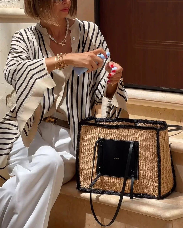 VENYARA – STRIPED BLOUSE WITH ELEGANT DESIGN