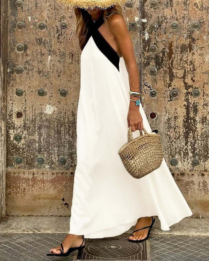 SKYE – CROSS NECK DRESS