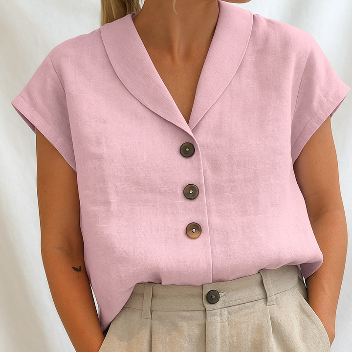 ZAYLA – ELEGANT PLAIN BLOUSE WITH TIMELESS FLAIR