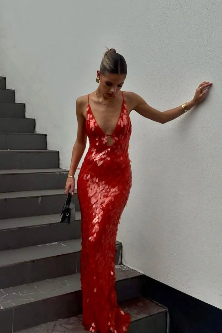 Aseel - Sequin Maxi Dress