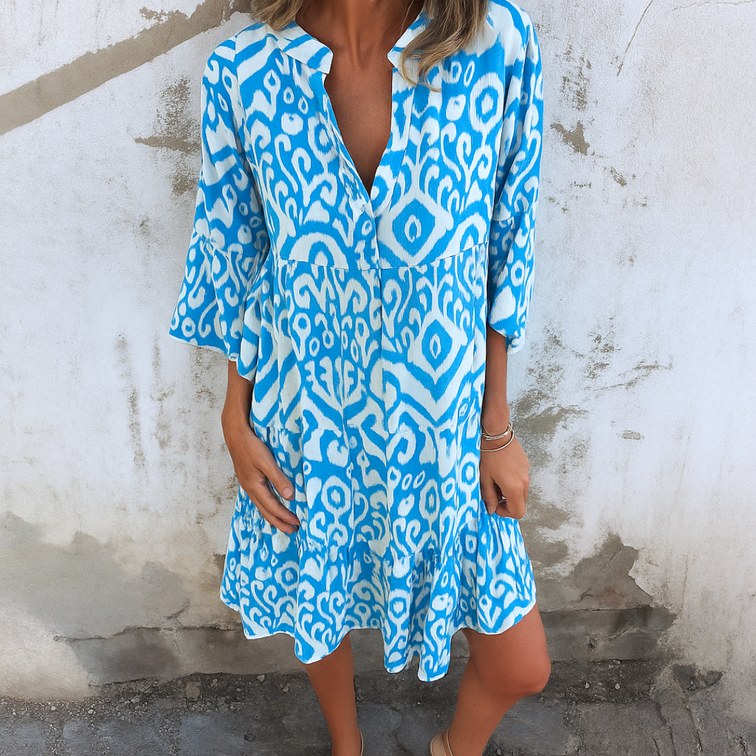LYNOR – ELEGANT V-NECK DRESS