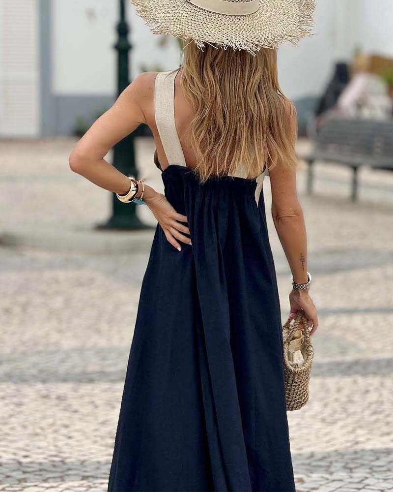 SKYE – CROSS NECK DRESS