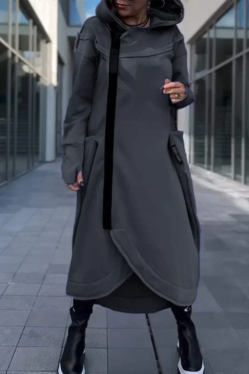 ARISELITH – LONG ZIP-UP HOODIE