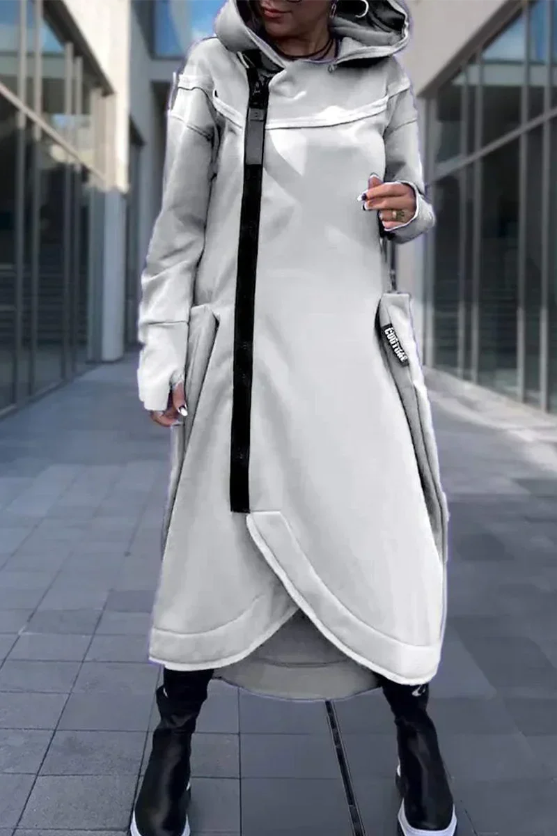 ARISELITH – LONG ZIP-UP HOODIE