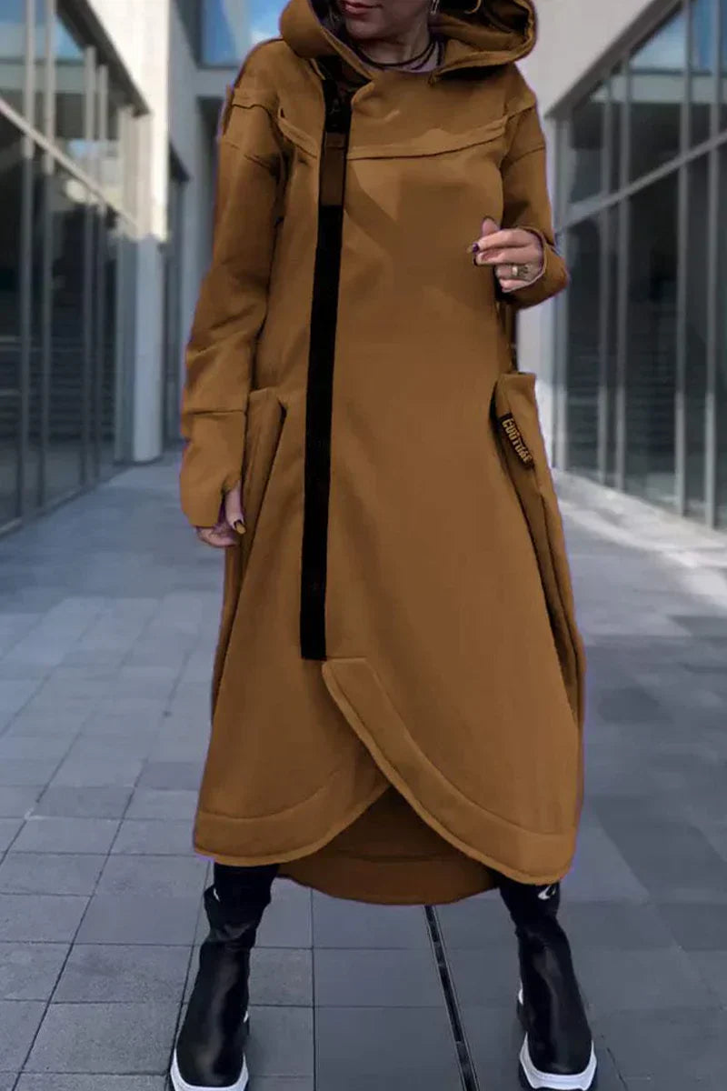 ARISELITH – LONG ZIP-UP HOODIE