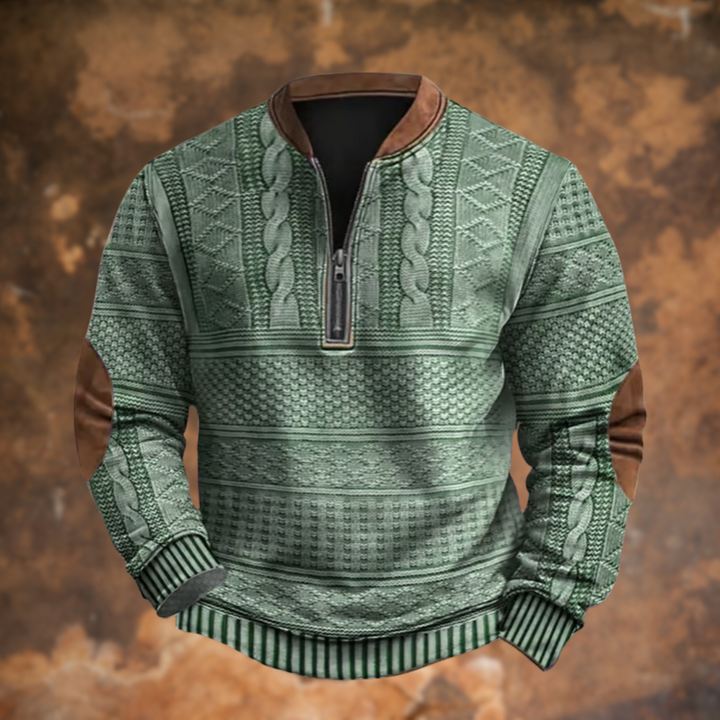 VENALARAE – KNITTED SWEATER WITH ZIP DETAIL