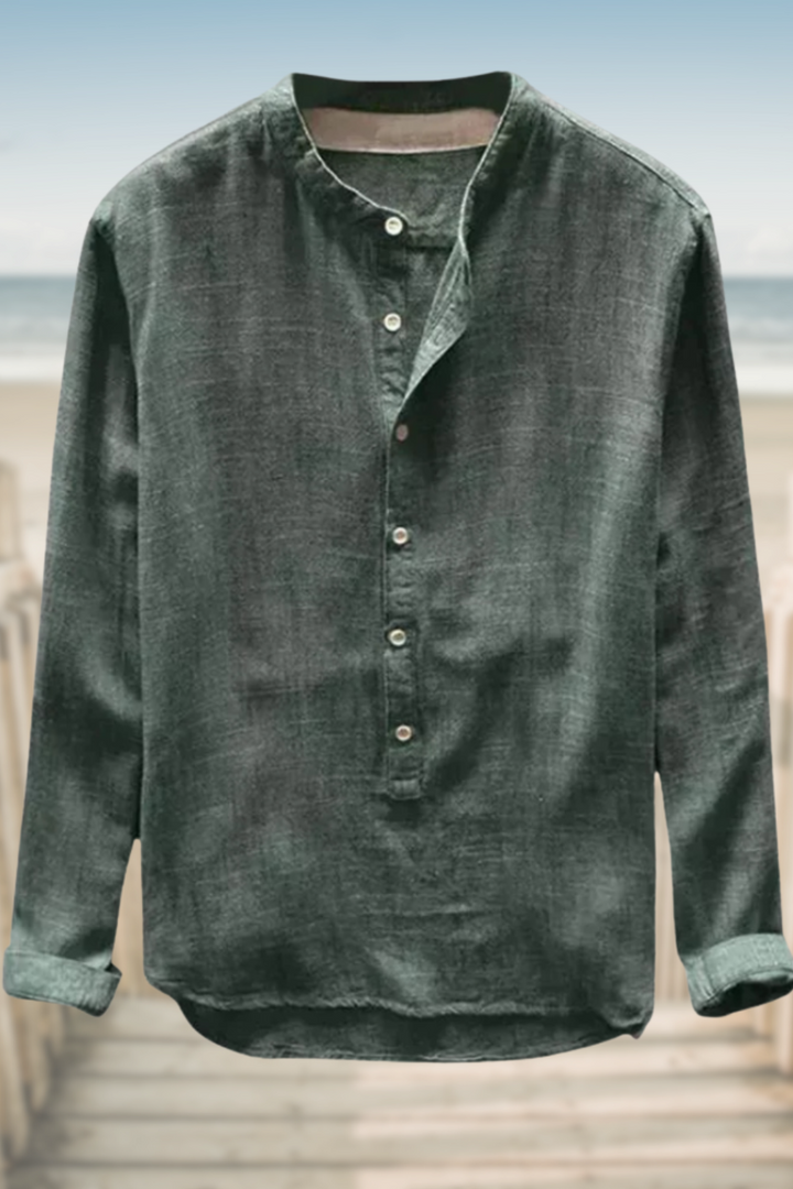 GRAYSON – CASUAL LINEN TOP