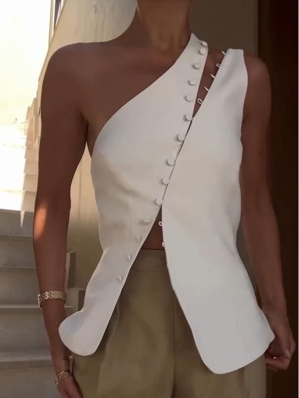 GIANNA – STYLISH ONE-SHOULDER TOP