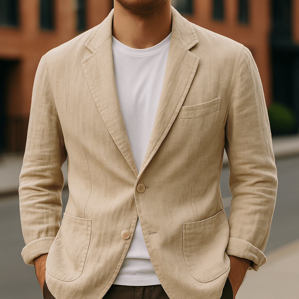 ZYRELLA – MARLOW LINEN BLAZER WITH RELAXED