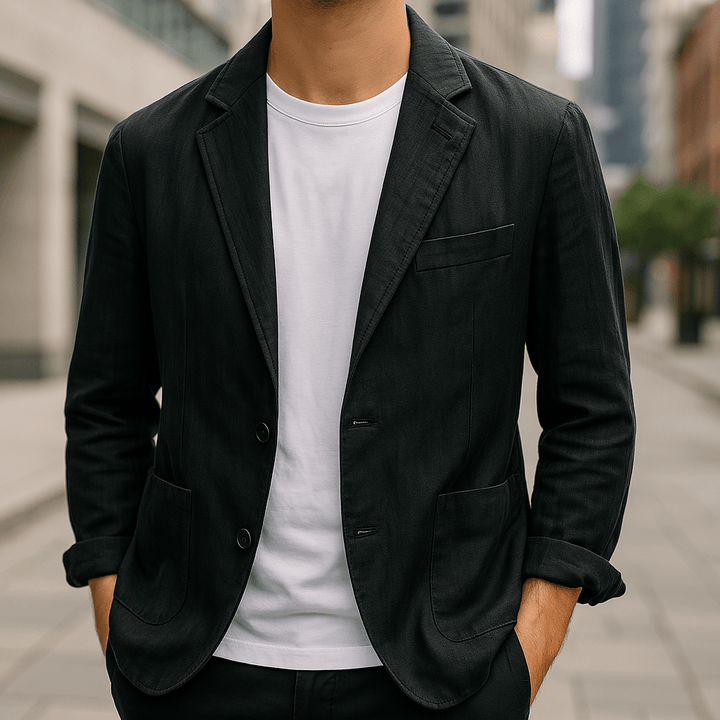 ZYRELLA – MARLOW LINEN BLAZER WITH RELAXED
