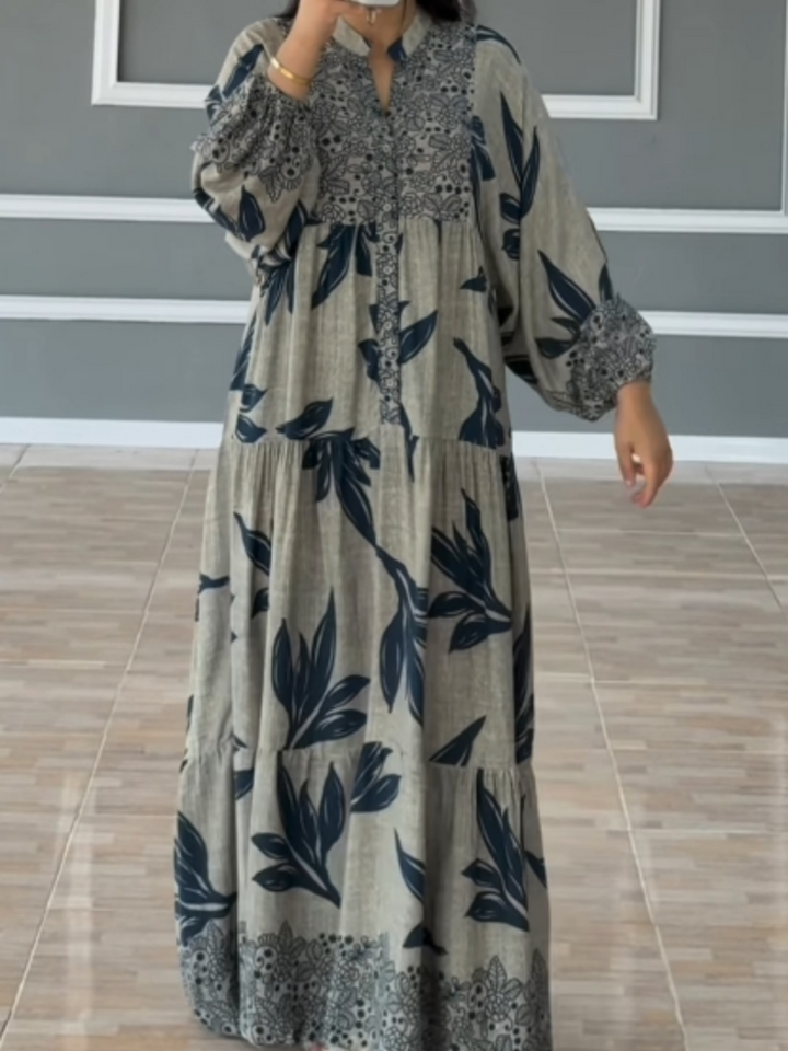MIREYA – RELAXED LANTERN SLEEVE DRESS