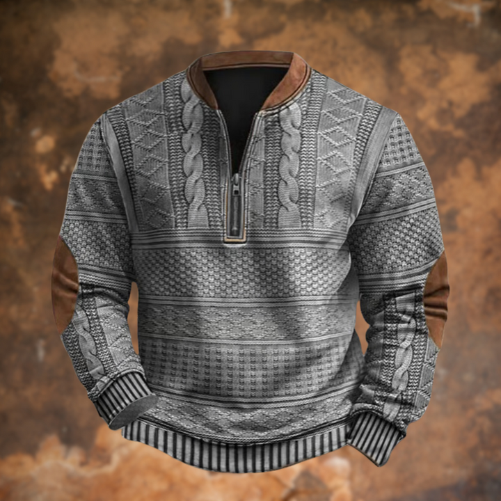 VENALARAE – KNITTED SWEATER WITH ZIP DETAIL