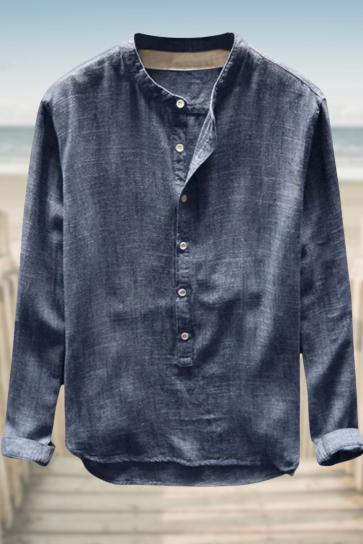 GRAYSON – CASUAL LINEN TOP