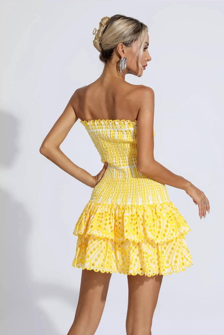 Ayana - Smocked Strapless Dress