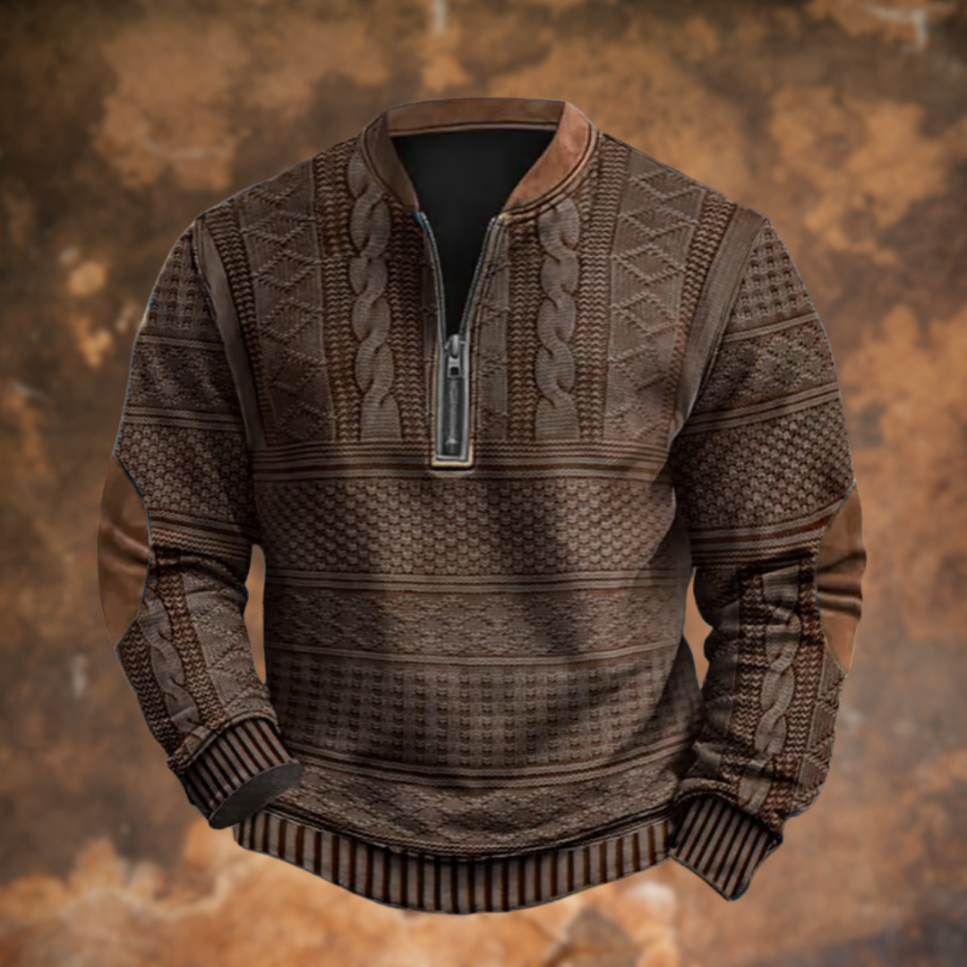 VENALARAE – KNITTED SWEATER WITH ZIP DETAIL