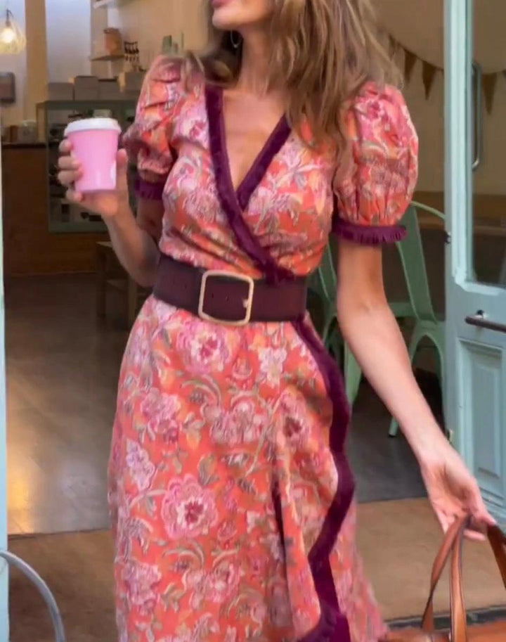ZAYLEE – ELEGANT SHORT SLEEVE MAXI DRESS