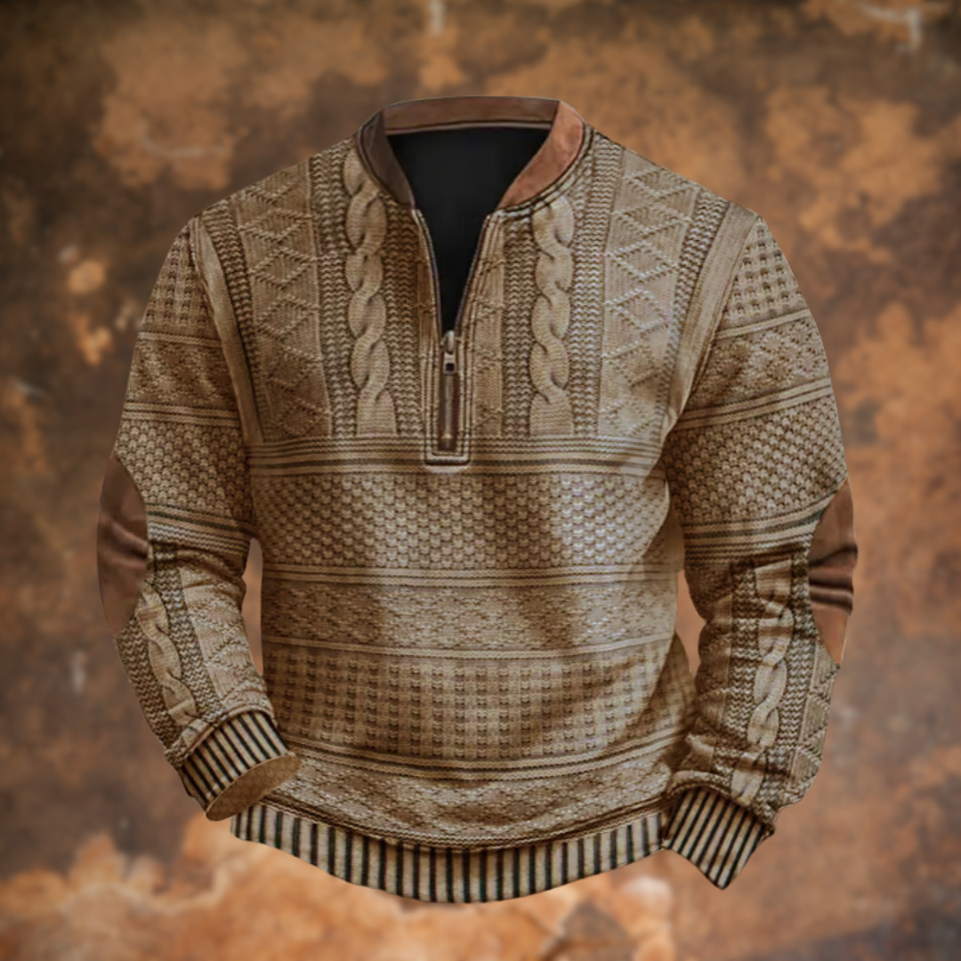VENALARAE – KNITTED SWEATER WITH ZIP DETAIL