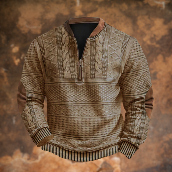 VENALARAE – KNITTED SWEATER WITH ZIP DETAIL