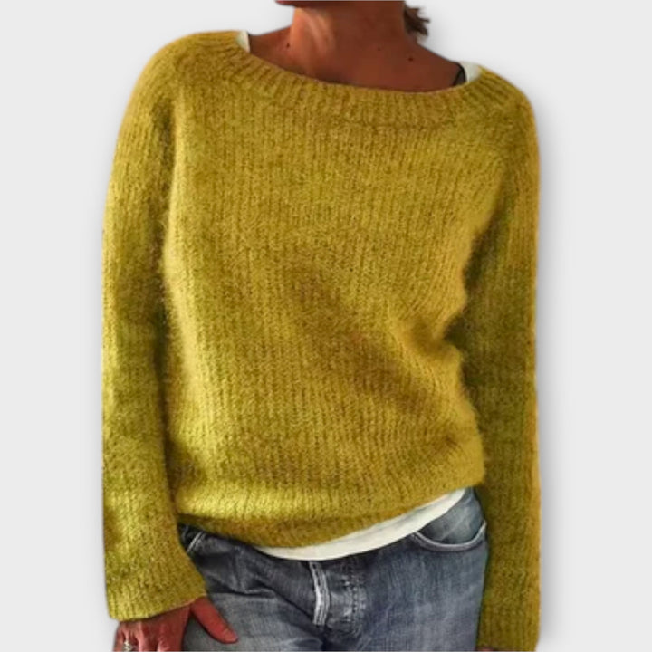 ENZO – SOLID COLOR KNIT SWEATER