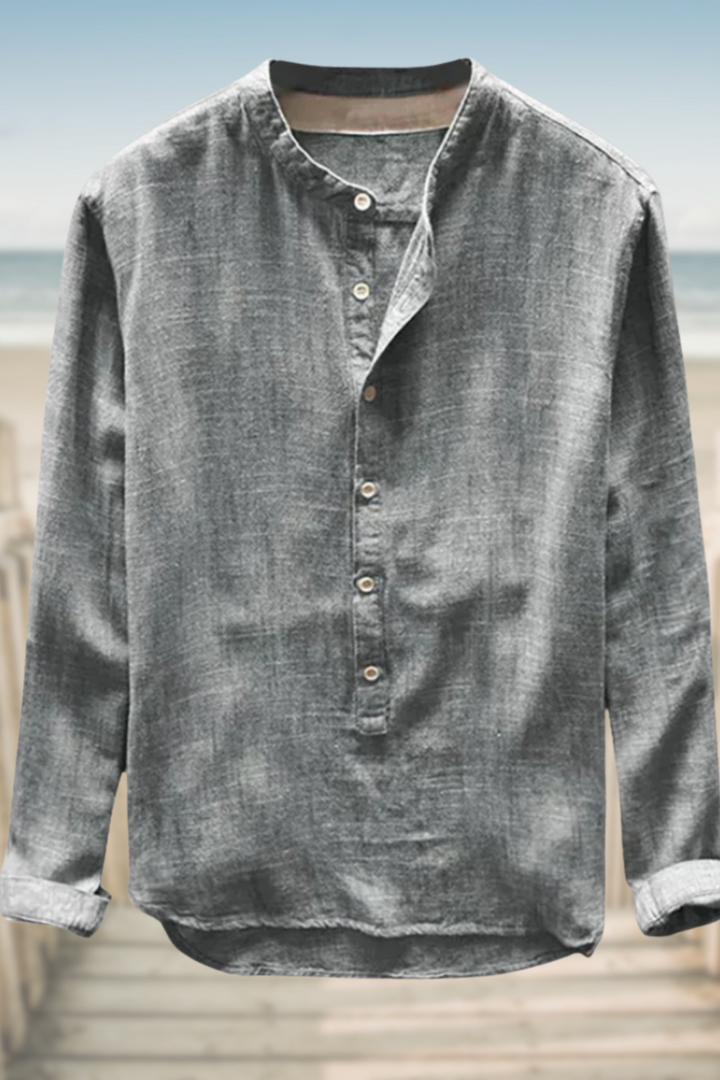 GRAYSON – CASUAL LINEN TOP