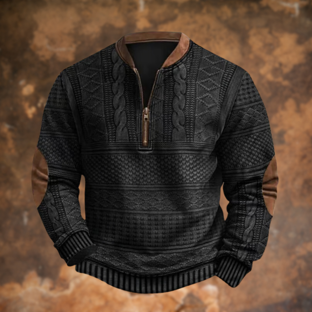 VENALARAE – KNITTED SWEATER WITH ZIP DETAIL