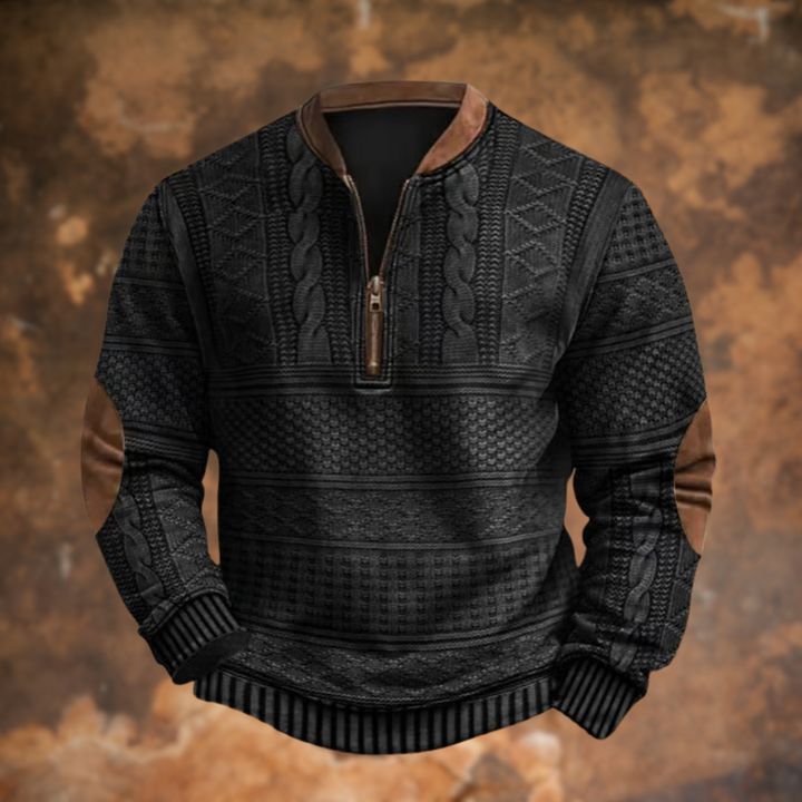VENALARAE – KNITTED SWEATER WITH ZIP DETAIL