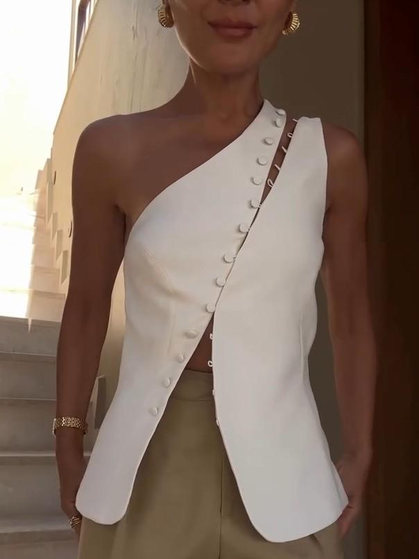 GIANNA – STYLISH ONE-SHOULDER TOP