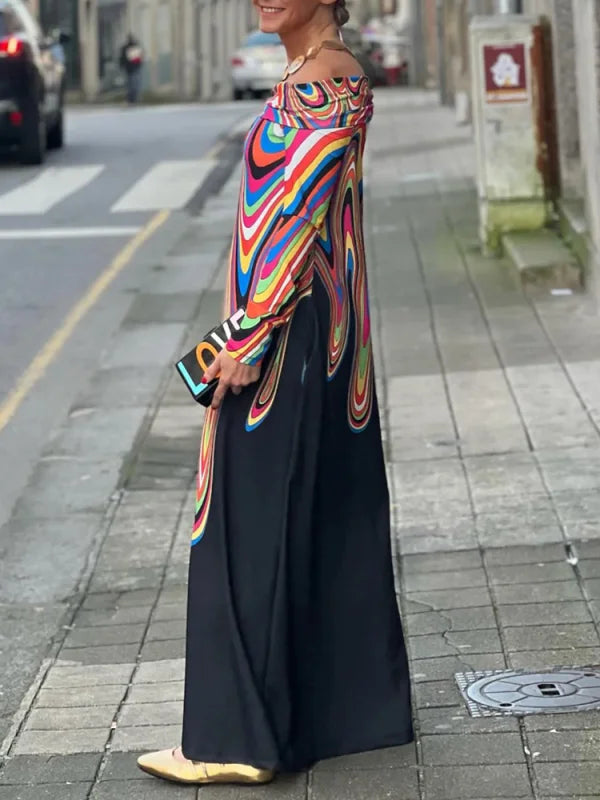 HYACINTH – CLASSIC MULTICOLOR MAXI DRESS