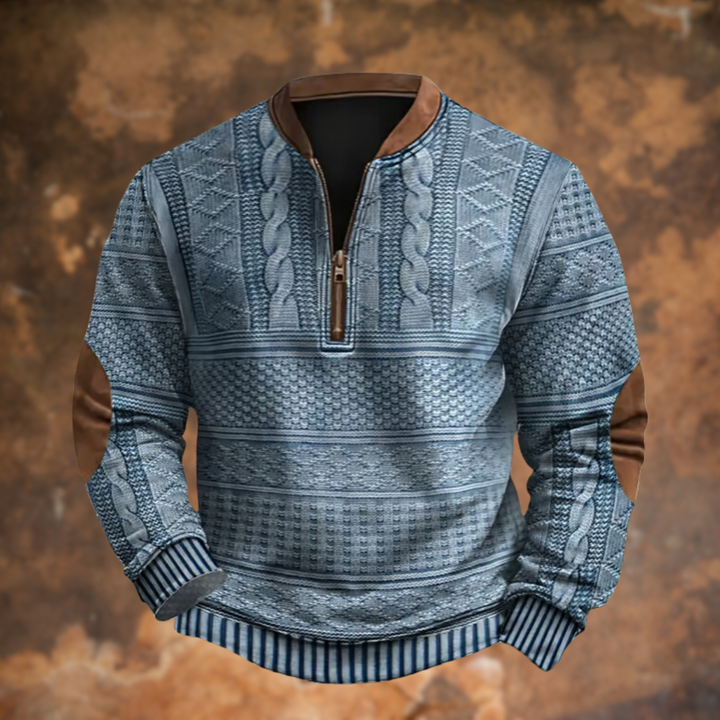 VENALARAE – KNITTED SWEATER WITH ZIP DETAIL
