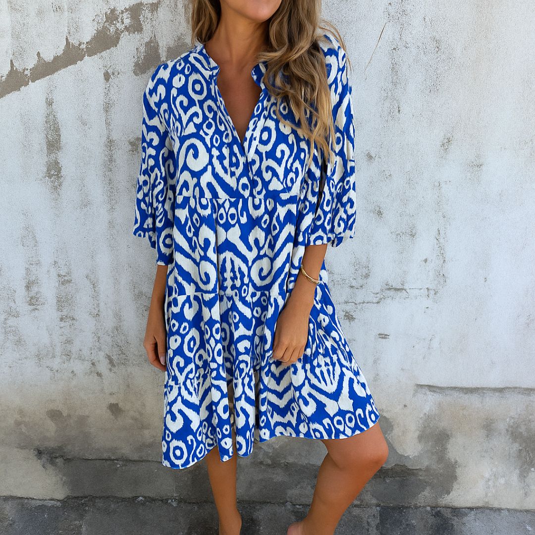LYNOR – ELEGANT V-NECK DRESS