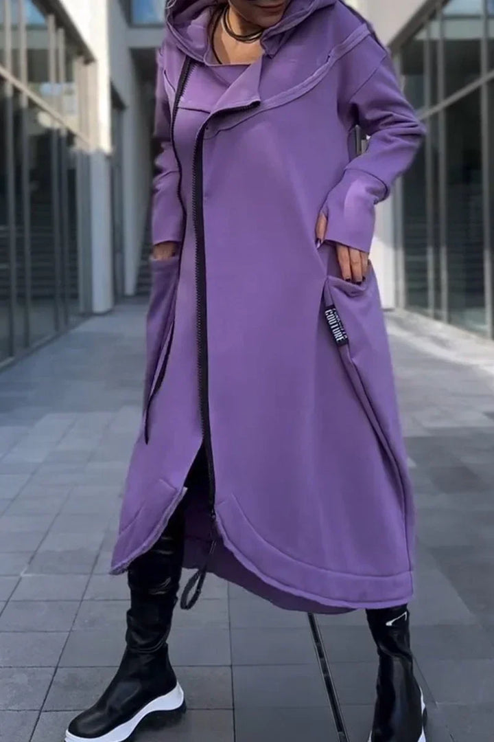 ARISELITH – LONG ZIP-UP HOODIE