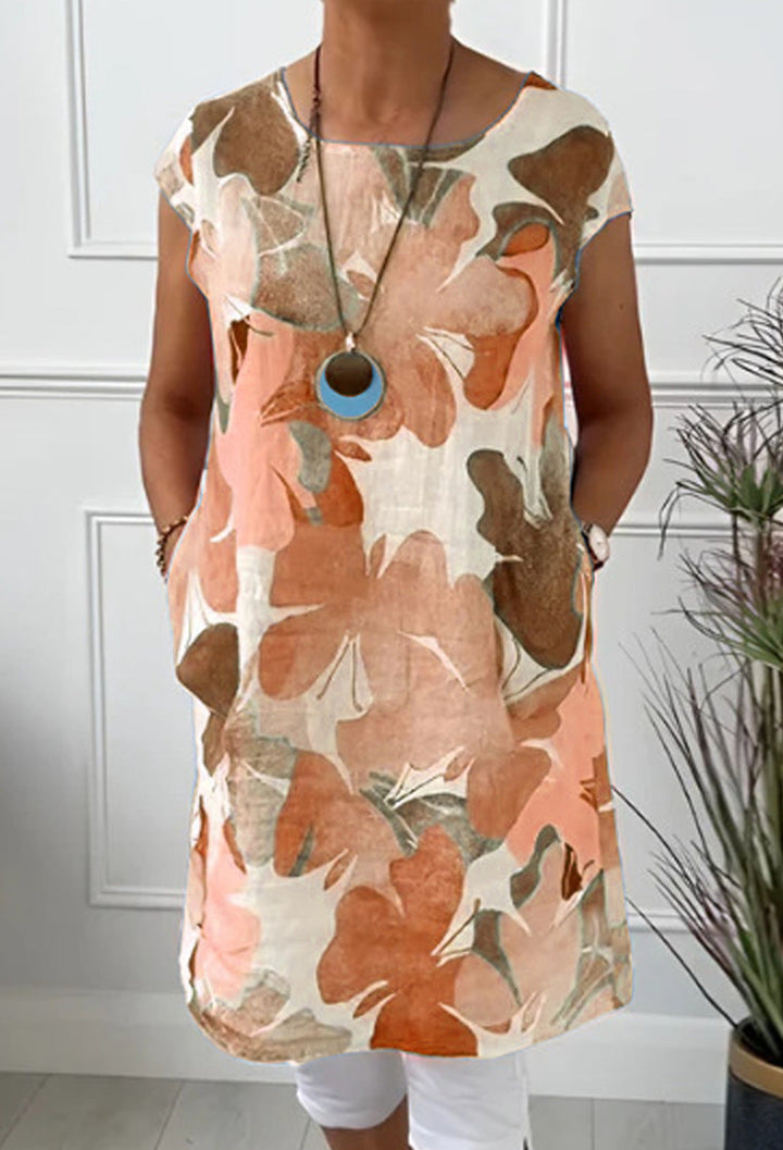 FREYANA – STYLISH FLORAL POCKET DRESS