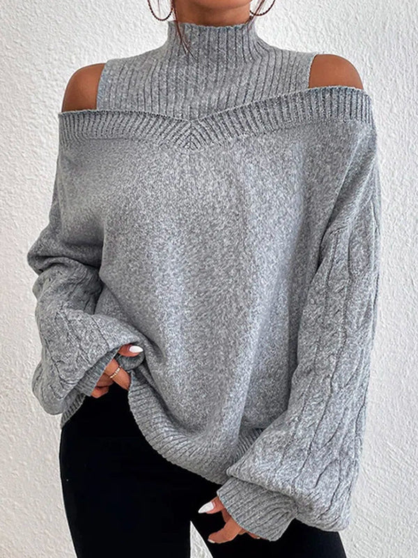 Bonnie - Off-Shoulder Cutout Sweater