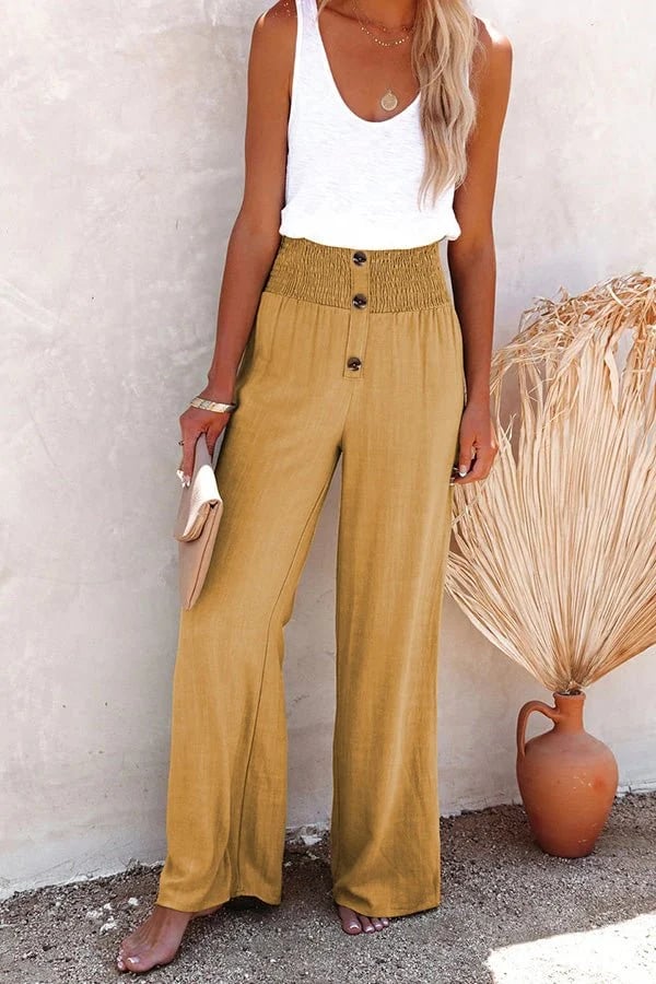 KIRELLY – HIGH-WAIST RELAXED PANTS