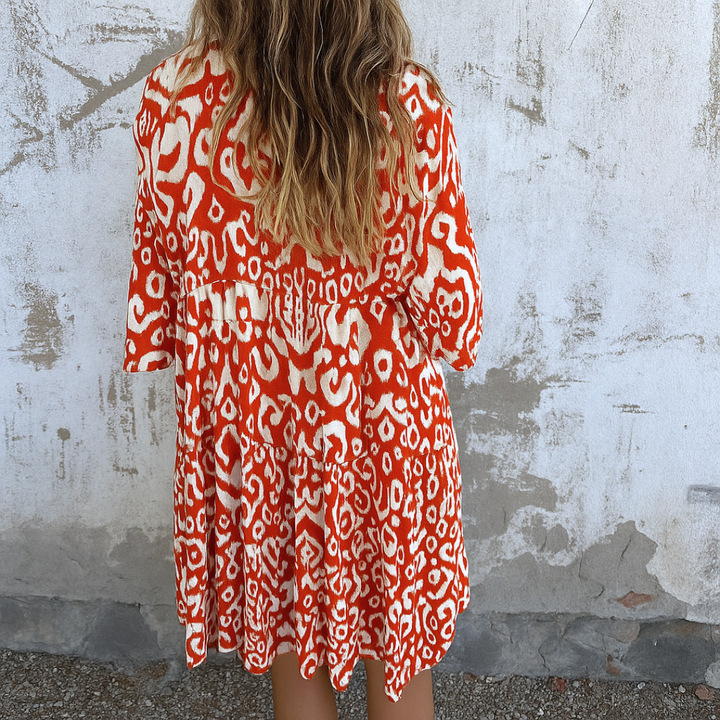 LYNOR – ELEGANT V-NECK DRESS