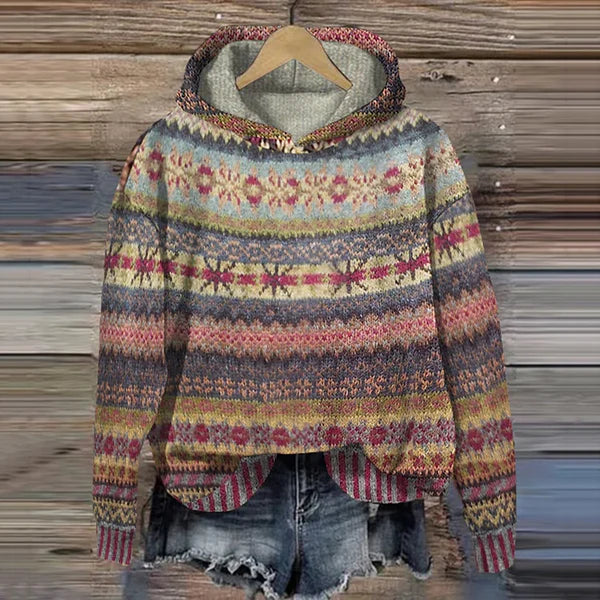 AURETHIA – ETHNIC HOODED SWEATER