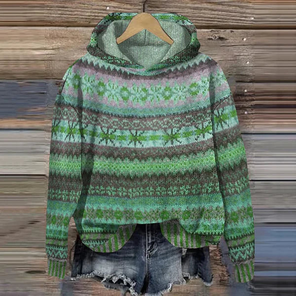 AURETHIA – ETHNIC HOODED SWEATER