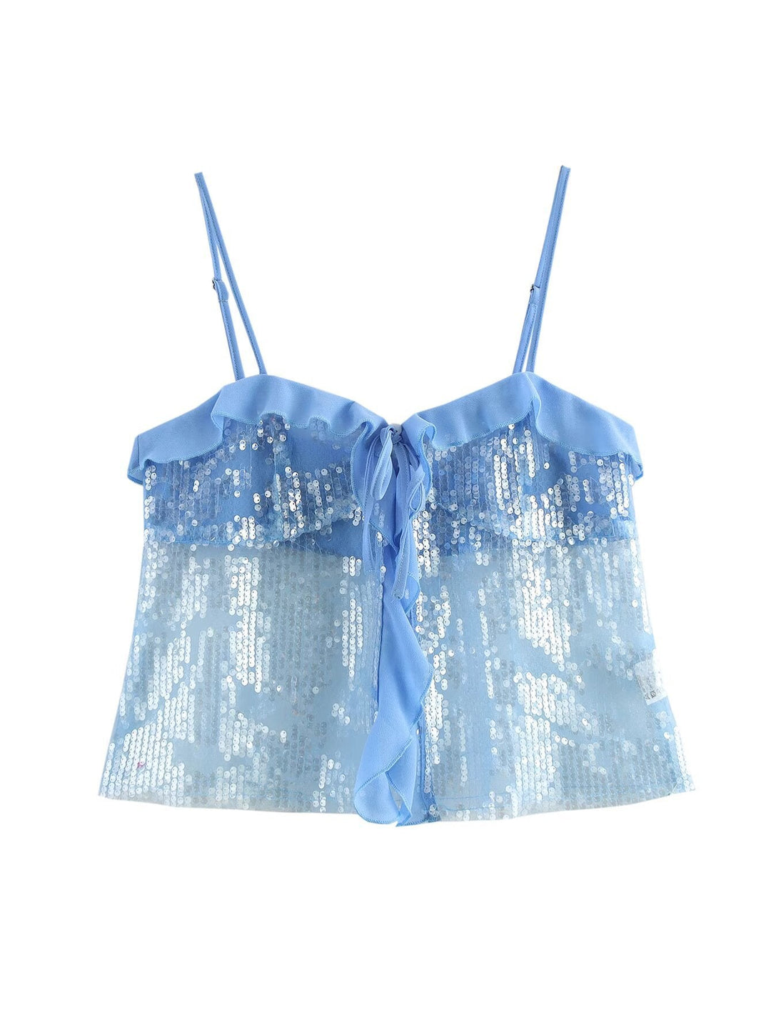 Jolene - Spaghetti Strap Sequin Top