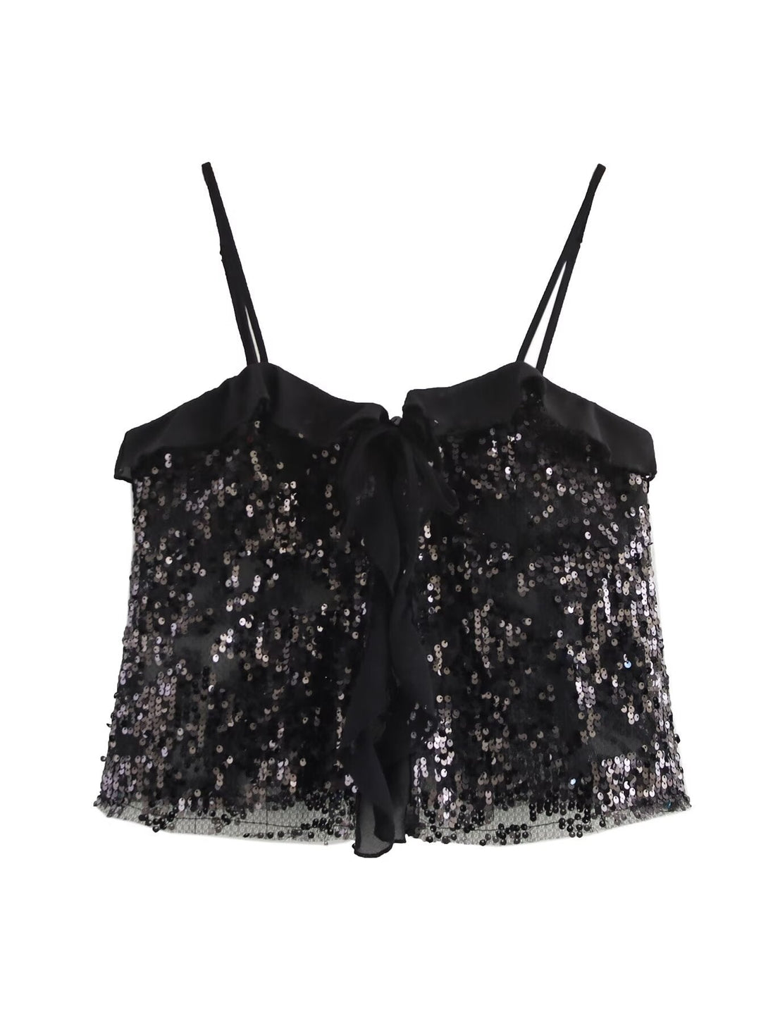 Jolene - Spaghetti Strap Sequin Top