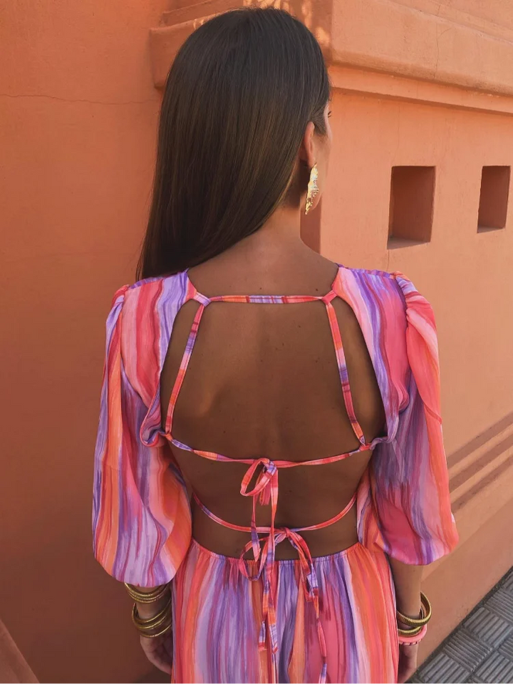 Lynor - Elegant Cut-Out Dress